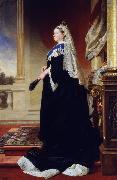 Heinrich von Angeli Queen Victoria (Empress of India) (mk25) oil on canvas